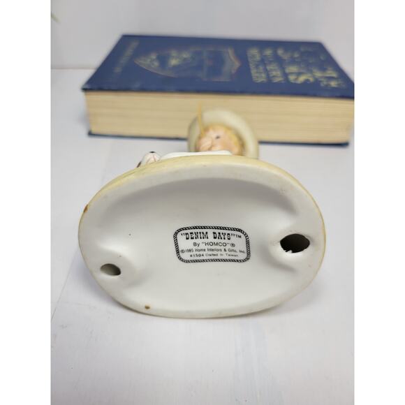 Vintage Denim Days, Homco Figurine 1504  Danny After Chores, - Picture 6 of 6